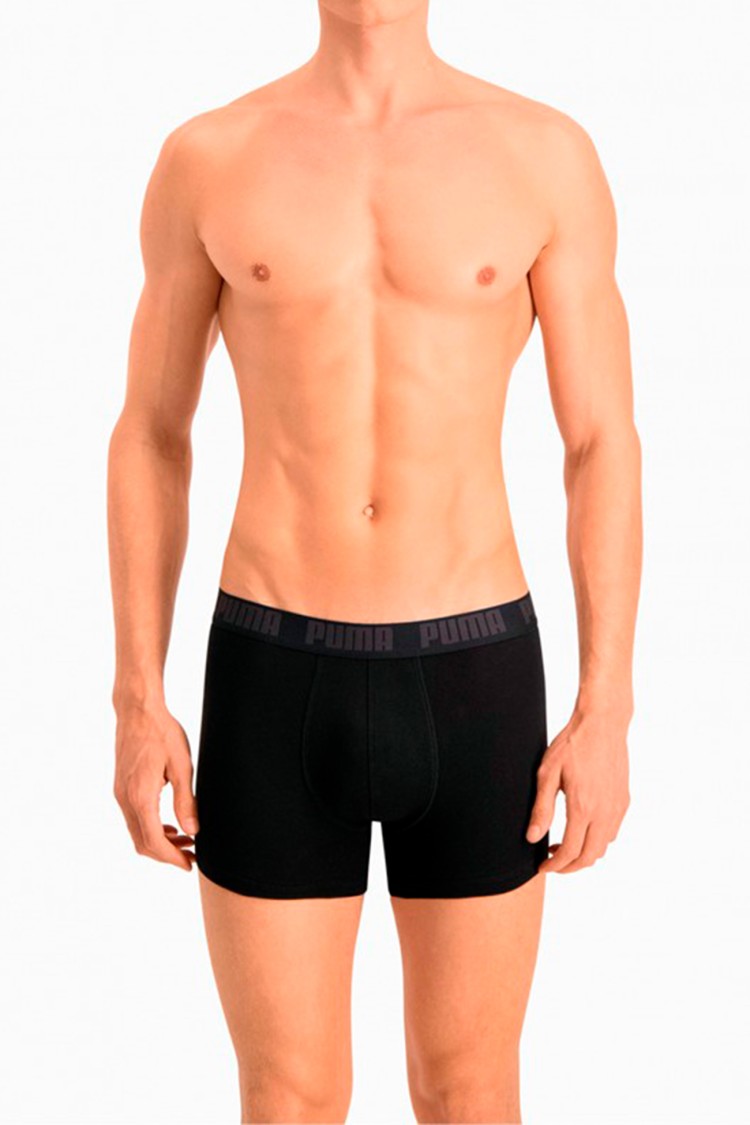 Трусы мужские Puma Puma Basic Boxer 2P черные 88886958 изображение 3