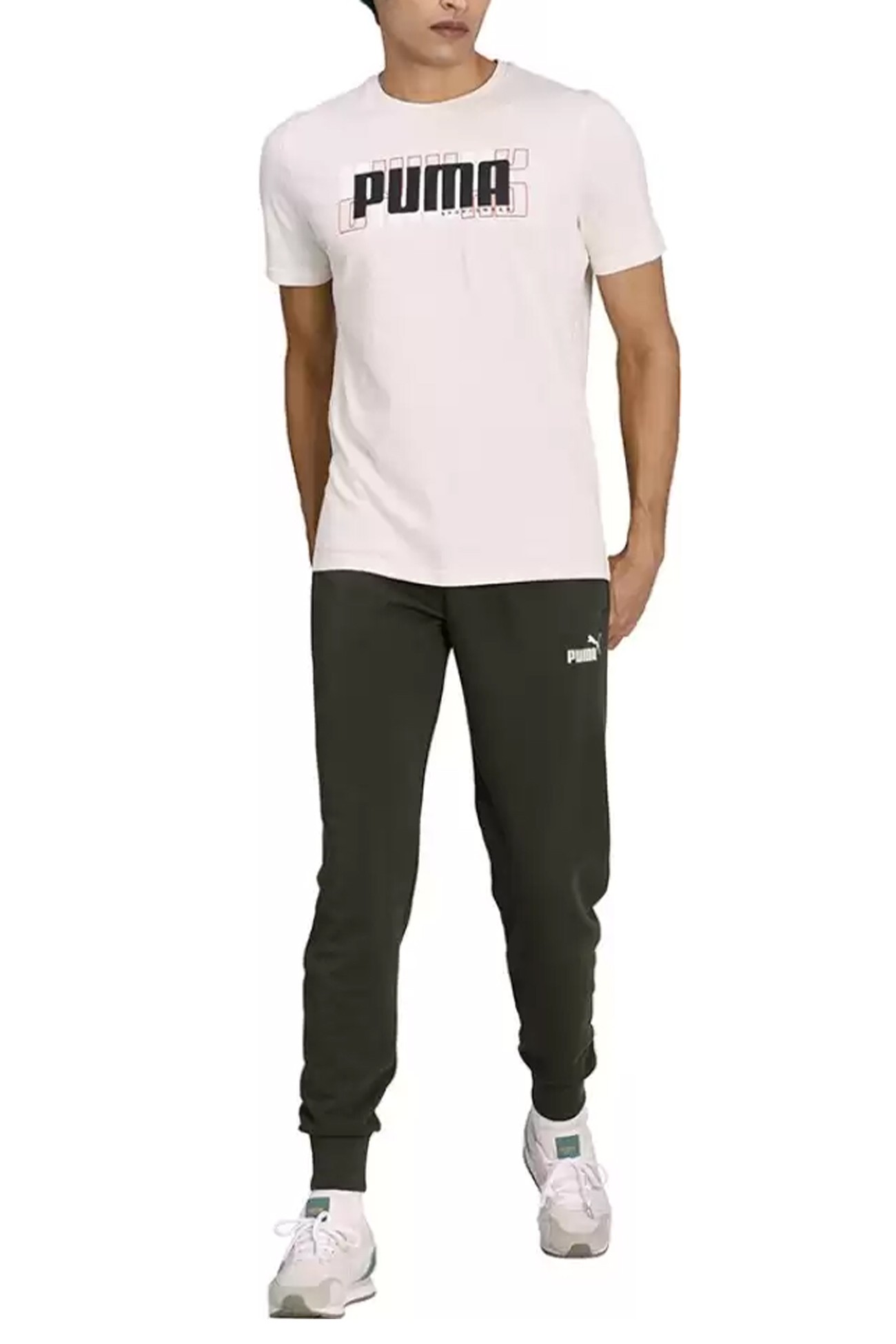 Футболка чоловіча Puma ATHLETICS Tee Big Logo біла 58575675  изображение 2