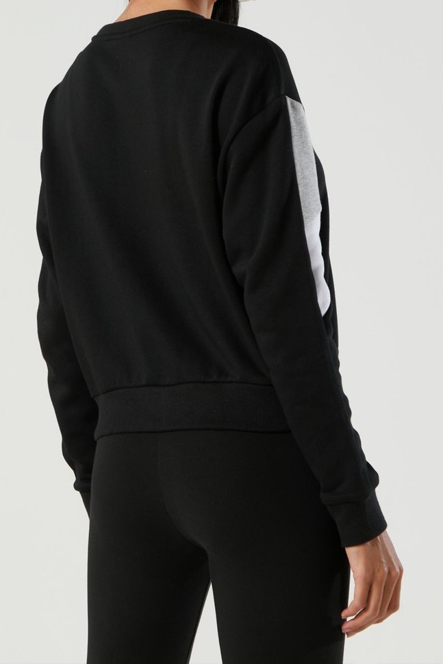 Толстовка женская Puma Rebel Crew черная 58575001 изображение 4
