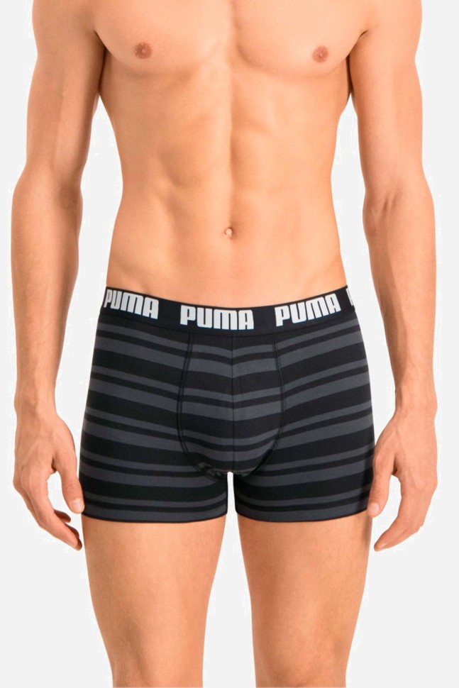 Нижнее белье мужское Puma PUMA HERITAGE STRIPE BOXER 2 черное 90783805 изображение 2