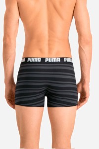 Нижнее белье мужское Puma PUMA HERITAGE STRIPE BOXER 2 черное 90783805 изображение 3