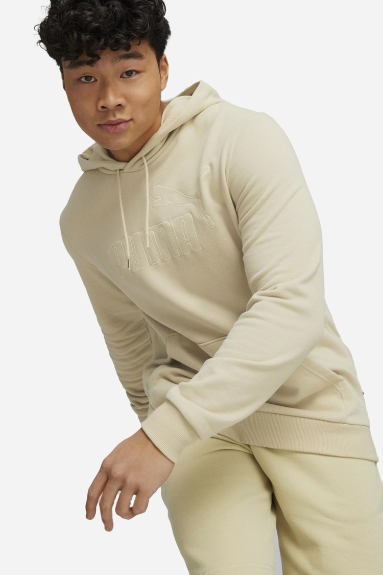 Толстовка чоловіча Puma ESS ELEVATED Hoodie бежева 67338788 изображение 2