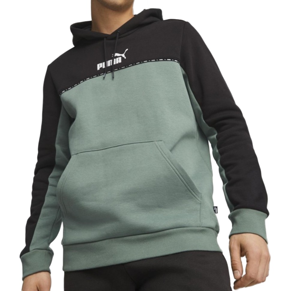 Толстовка чоловіча Puma ESS BLOCK x TAPE Hoodie FL м'ятна 67334244 — фото 1