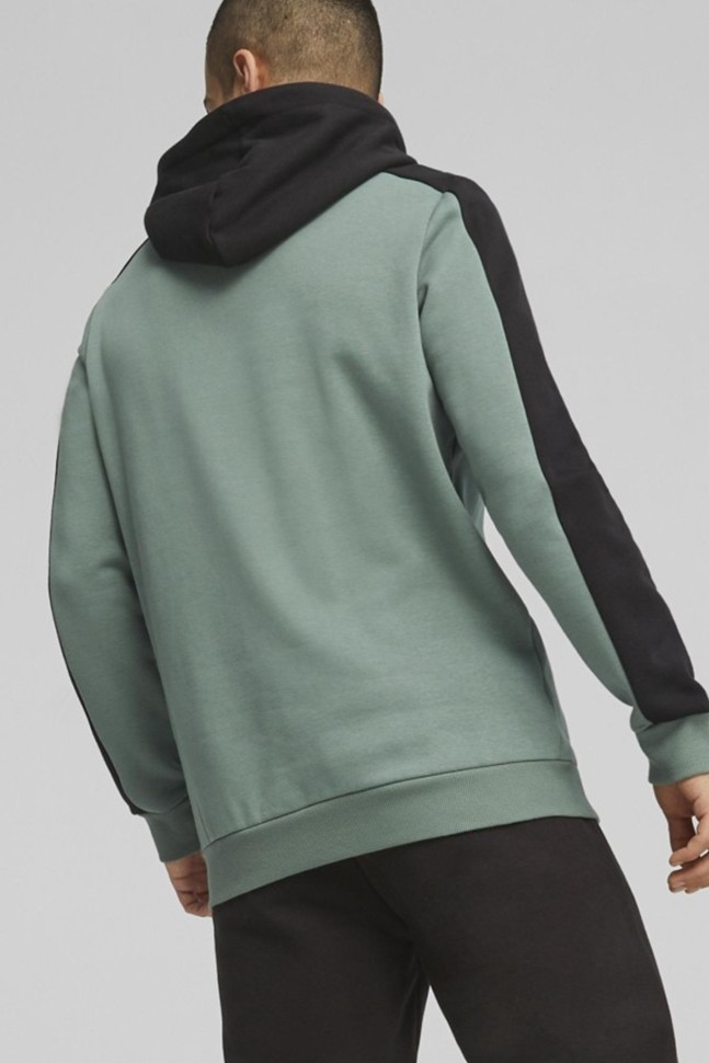 Толстовка мужская Puma ESS BLOCK x TAPE Hoodie FL мятная 67334244 изображение 3