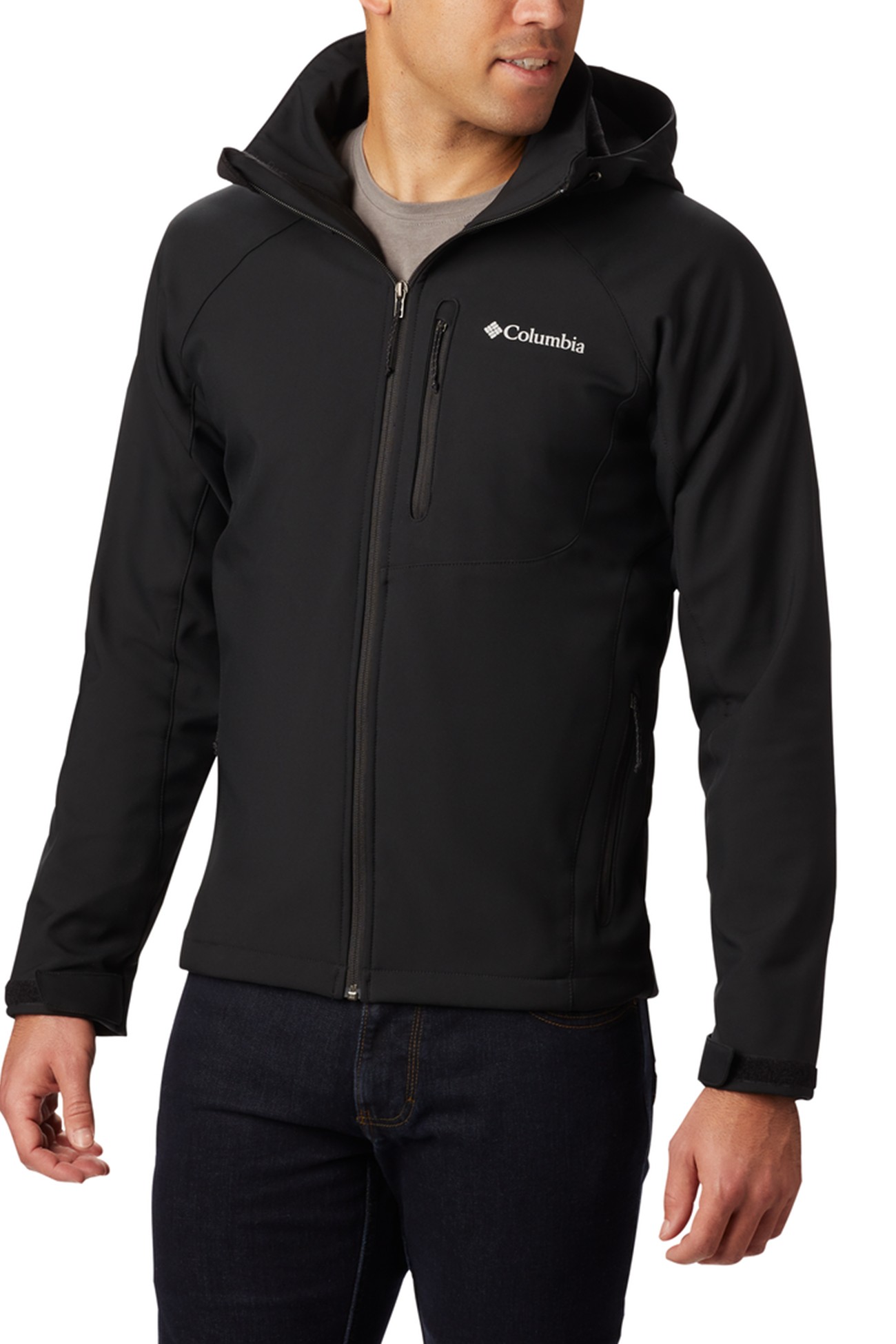 Ветровка мужская Columbia Cascade Ridge™ II Softshell черная 1516251-011 изображение 2