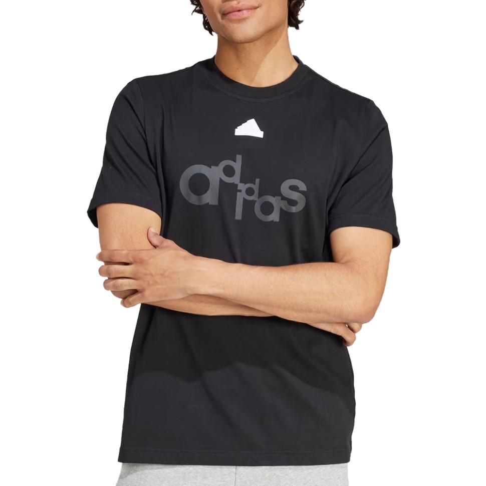 Футболка мужская Adidas BL SJ T Q1 GD черная IP3802 изображение 1
