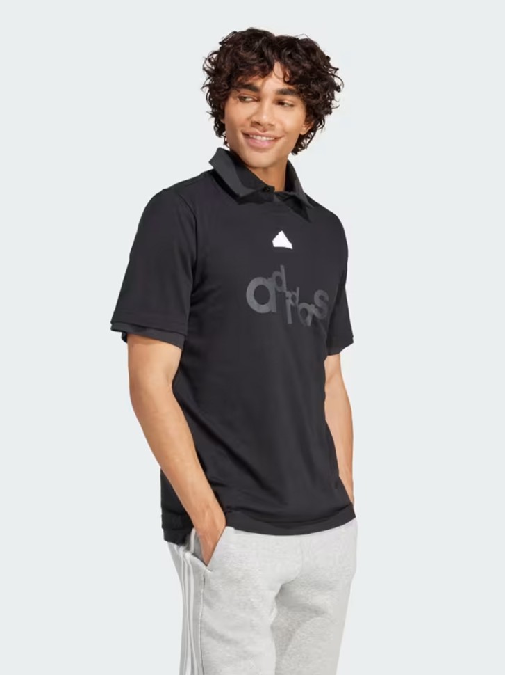 Футболка мужская Adidas BL SJ T Q1 GD черная IP3802 изображение 2