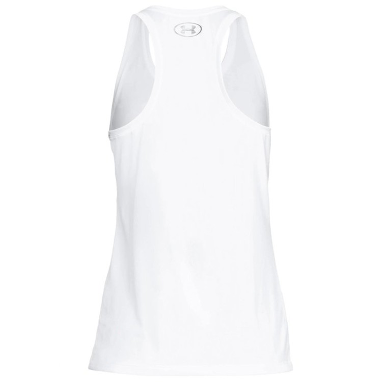 Майка женская Under Armour Tank - Solid белая 1275045-100 изображение 2
