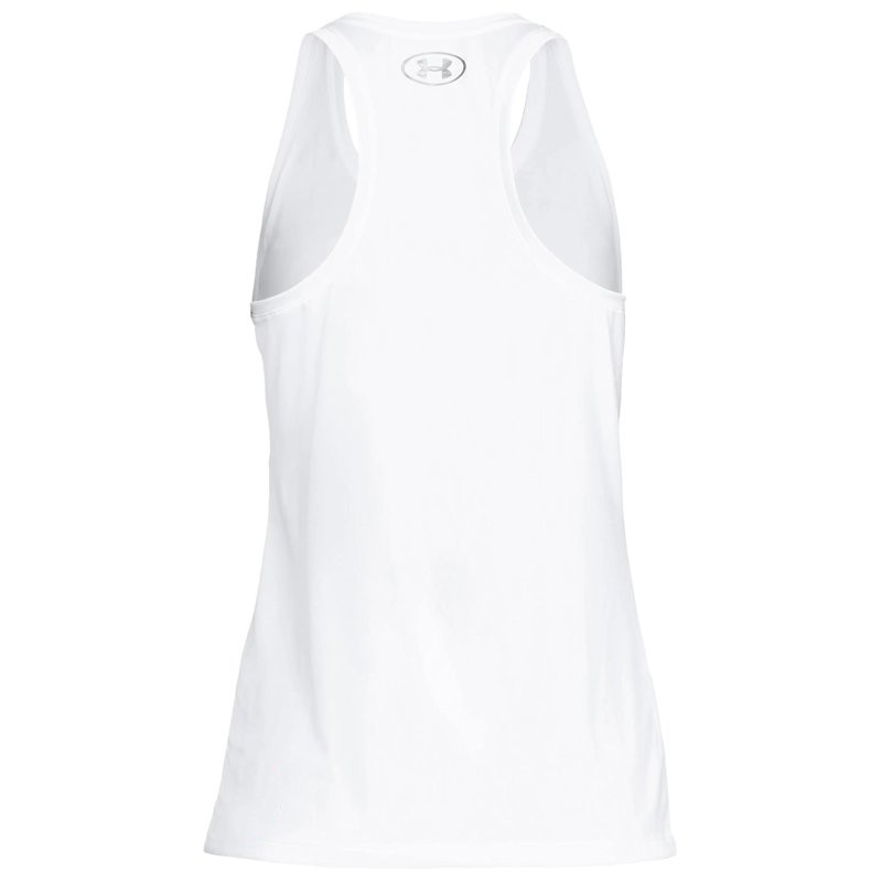 Майка женская Under Armour Tank - Solid белая 1275045-100 изображение 2