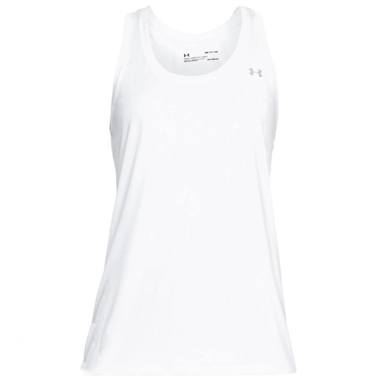 Майка женская Under Armour Tank - Solid белая 1275045-100 изображение 1
