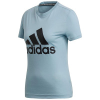 Футболка женская Adidas MUST HAVES BADGE голубая DY7734 изображение 1