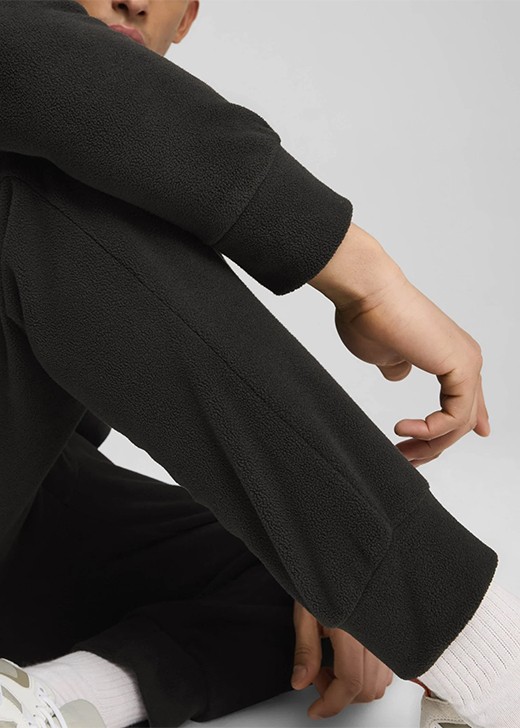 Штани чоловічі Puma ESS ELEVATED Polarfleece Sweatpants cl P чорні 68189401 — фото 5