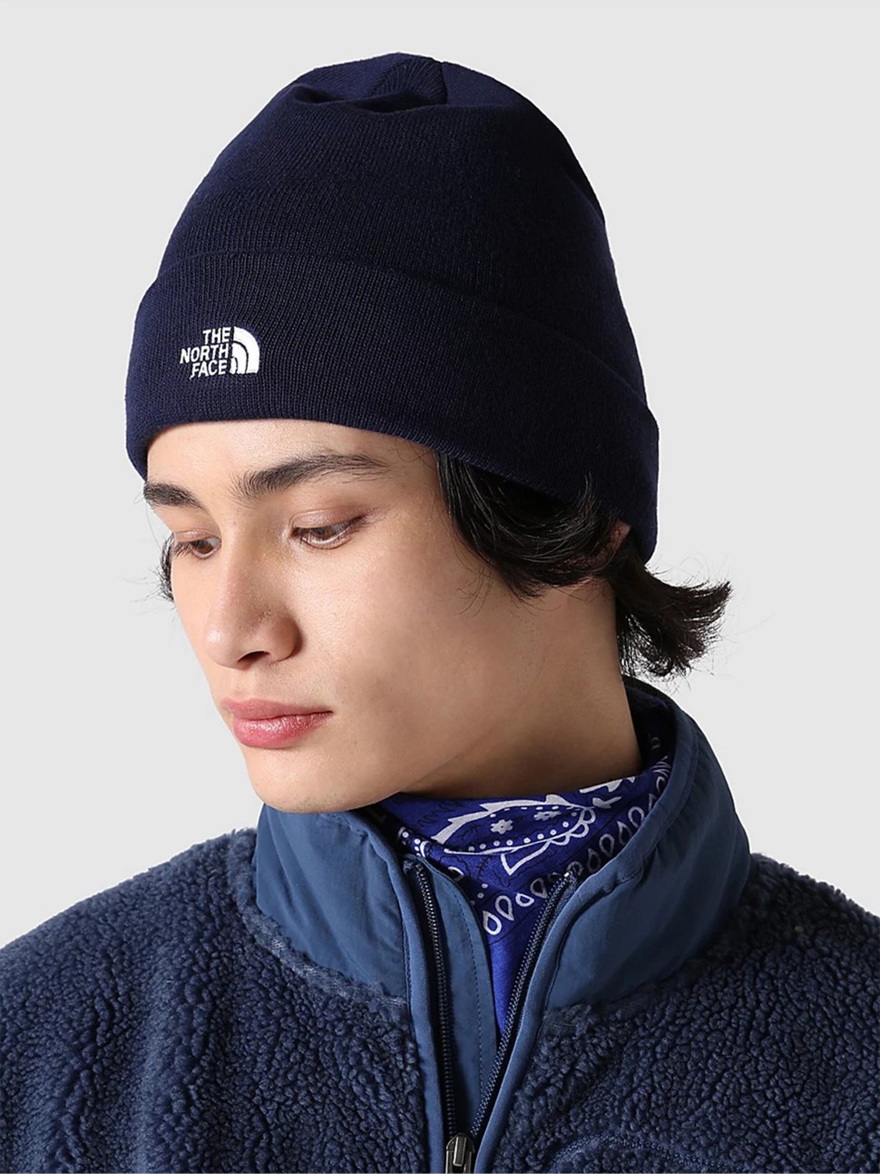 Шапка унісекс The North Face Norm Beanie синя NF0A5FW18K21 — фото 5