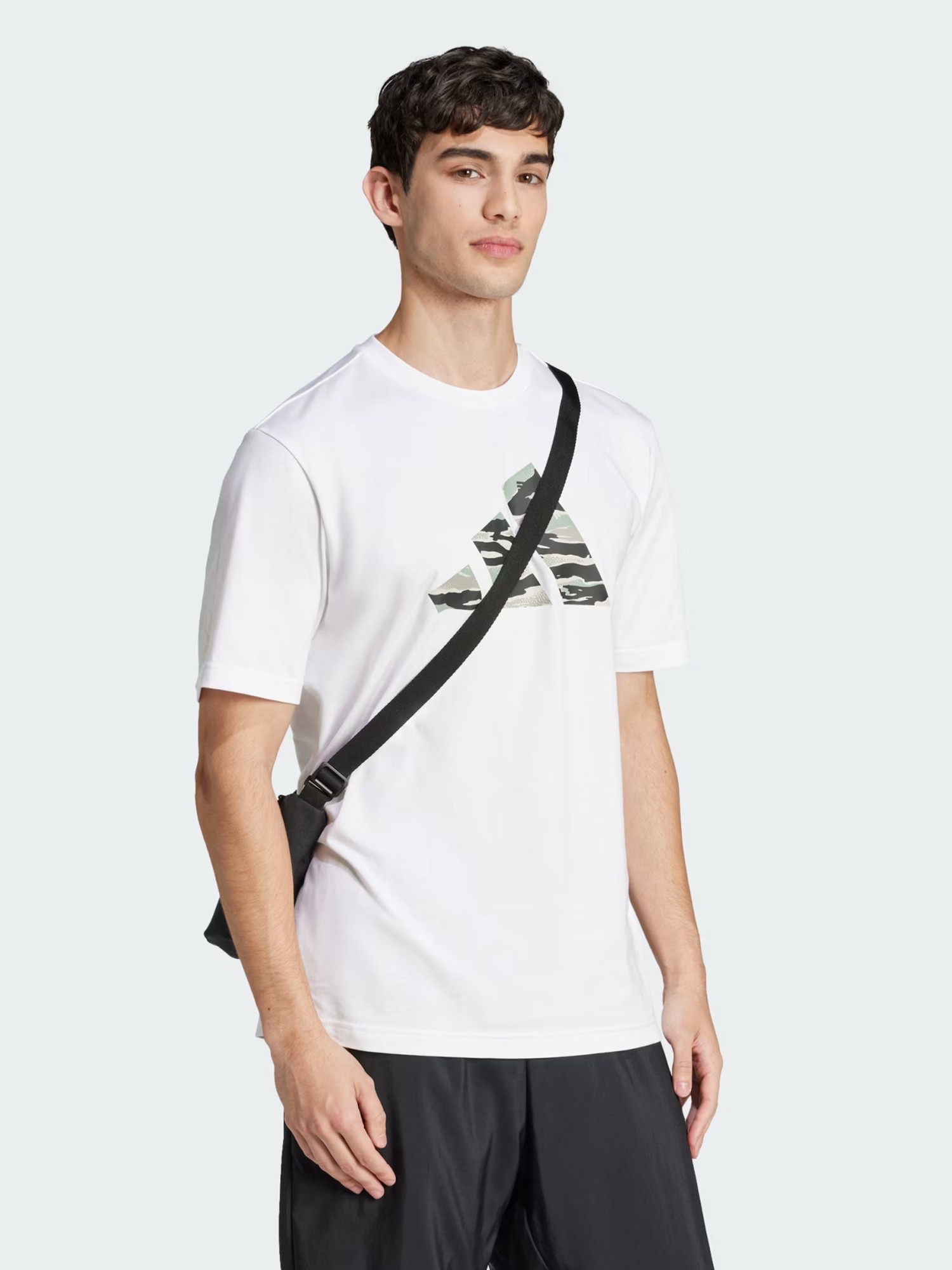 Футболка мужская Adidas M C CAMO LOGO T белая JI6770 изображение 4