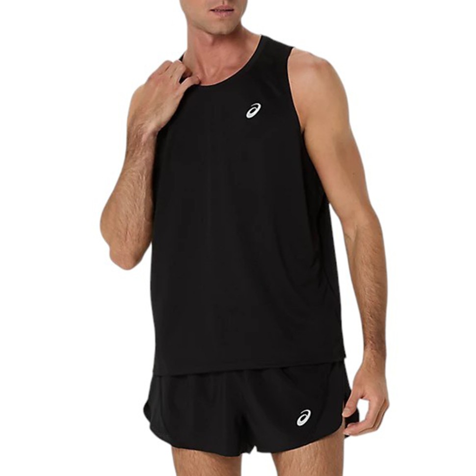 Майка чоловіча Asics ASICS CORE SINGLET чорна 2011D223-001 — фото 1