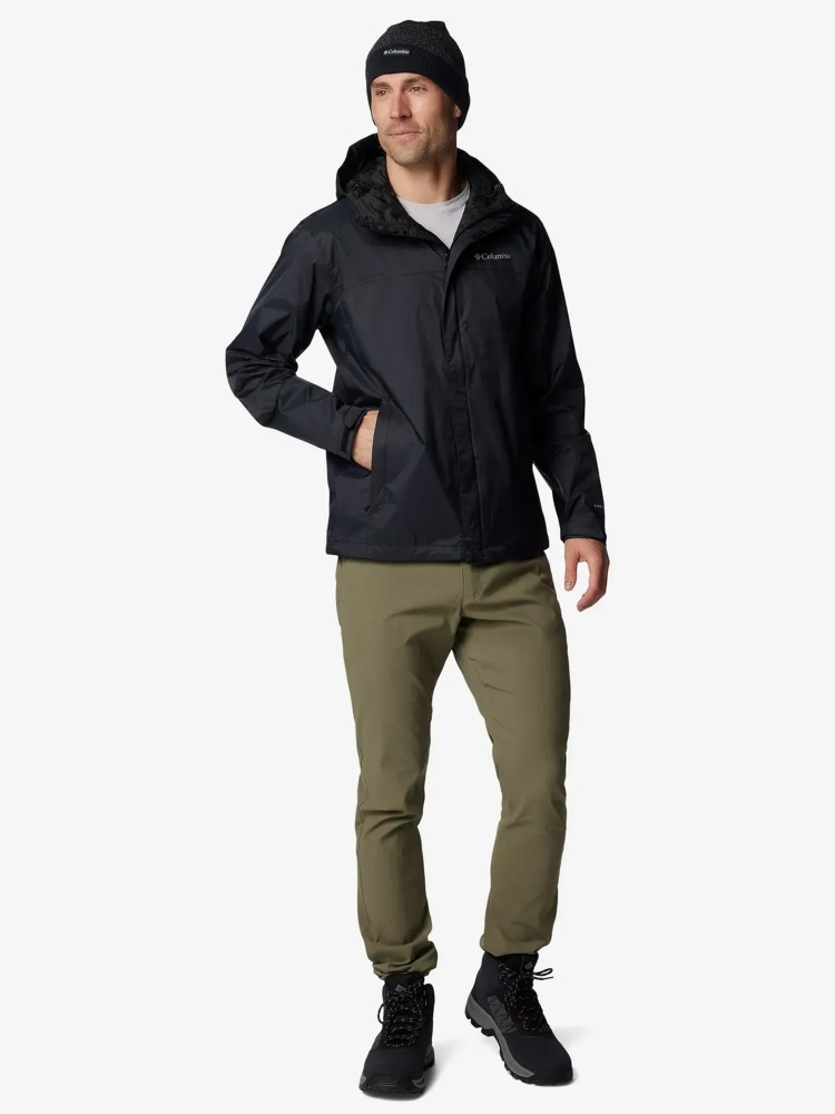 Ветровка мембранная мужская Columbia Watertight™ II Jacket черная 1533891-012 изображение 6