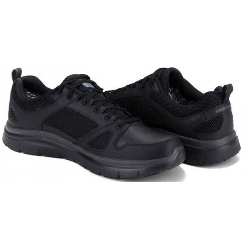 Кроссовки мужские Skechers Flex-Glow Marathon черные 77040-BLK — фото 4