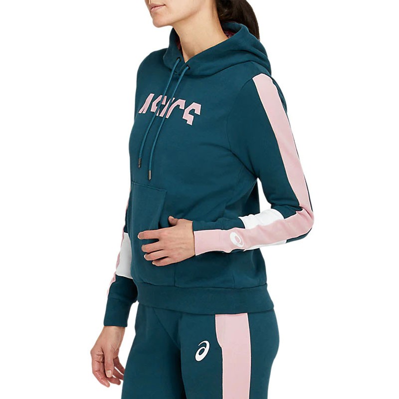 Толстовка жіноча Asics Colorblock Oth Hoody синя 2032B691-401  изображение 3