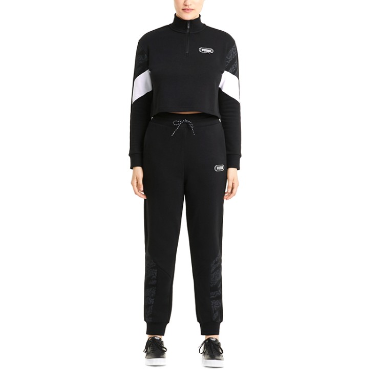 Брюки женские Puma Rebel High Waist Pants черные 58582551 изображение 5