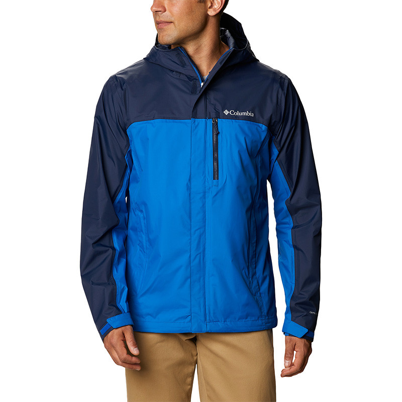 Ветровка мужская Columbia Pouring Adventure ™ II Jacket синяя 1760061-432