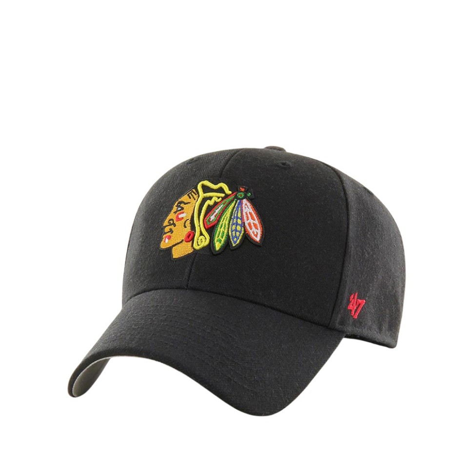 Бейсболка унісекс 47 Brand NHL CHICAGO BLACKHAWKS чорна MVP04WBV-BKA — фото 1