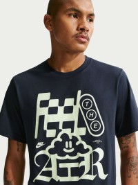 Футболка мужская Nike U NSW TEE STD CLOUD AIR темно-синяя IH1167-451 изображение 5