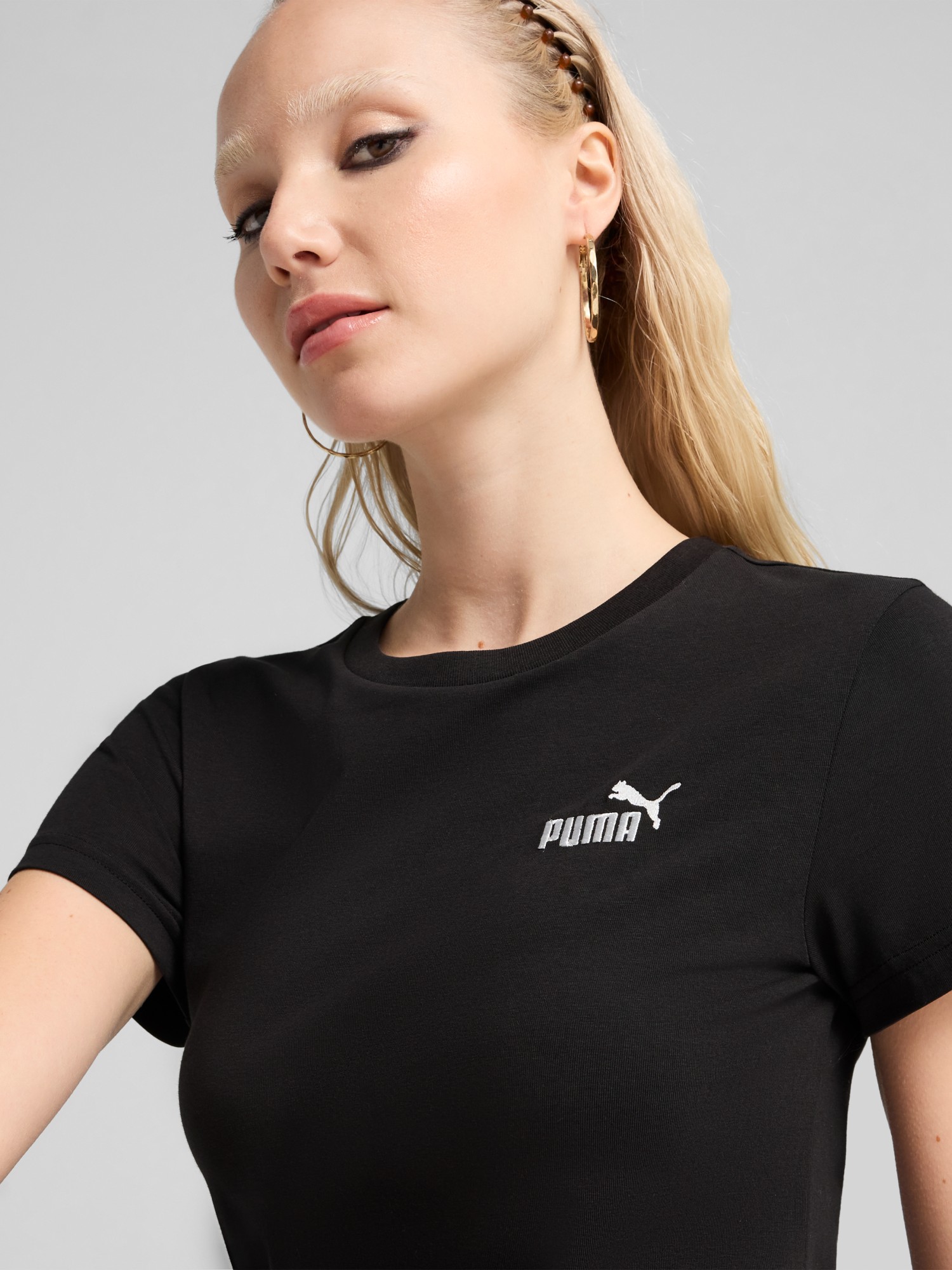Платье женское Puma ESS Small No. 1 Logo Slim Dress черное 68497401 изображение 6