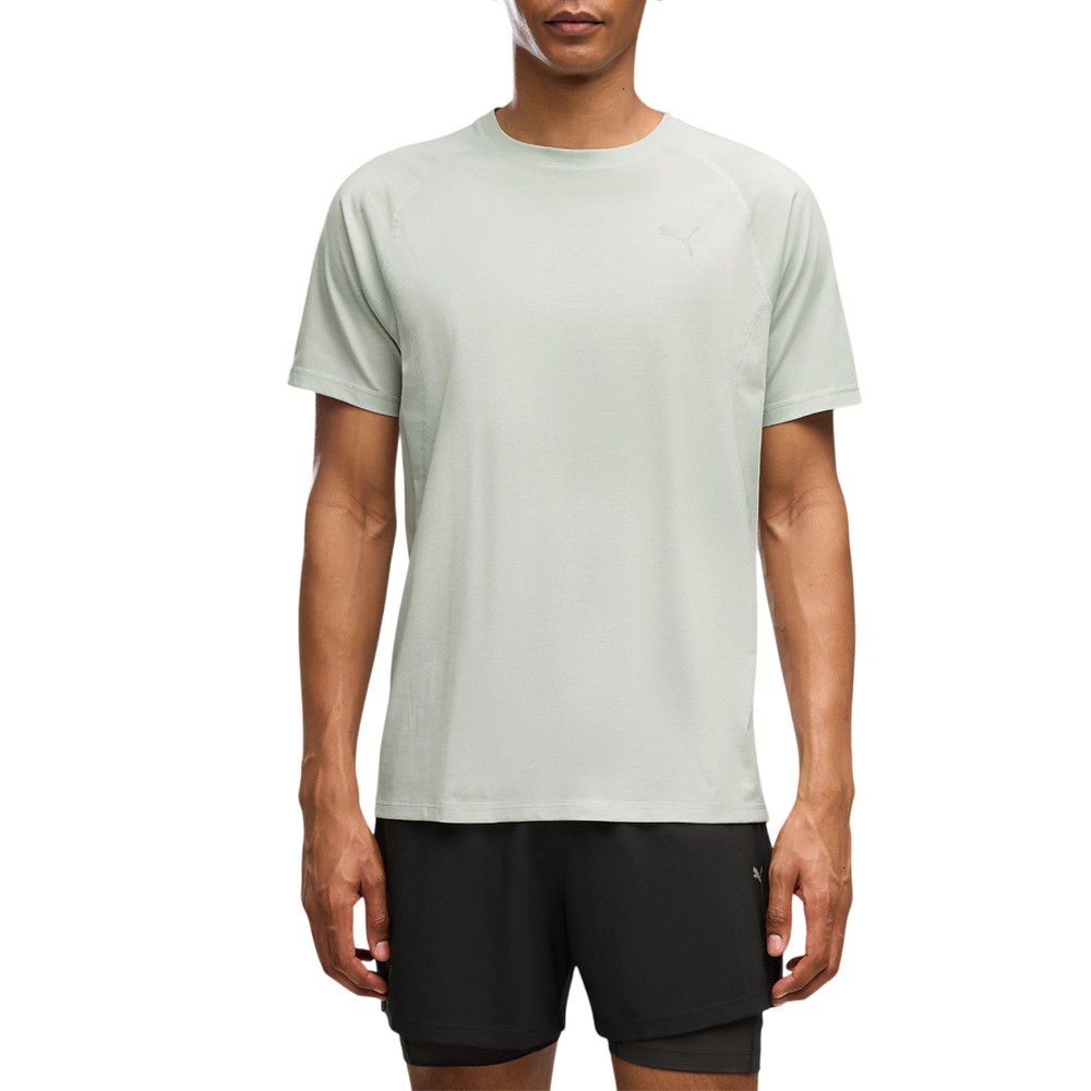 Футболка мужская Puma M RUN VELOCITY TEE (TRI-BLEND) мятная 52660329
