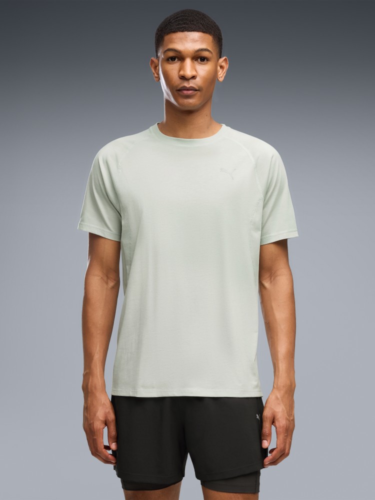 Футболка мужская Puma M RUN VELOCITY TEE (TRI-BLEND) мятная 52660329 изображение 2