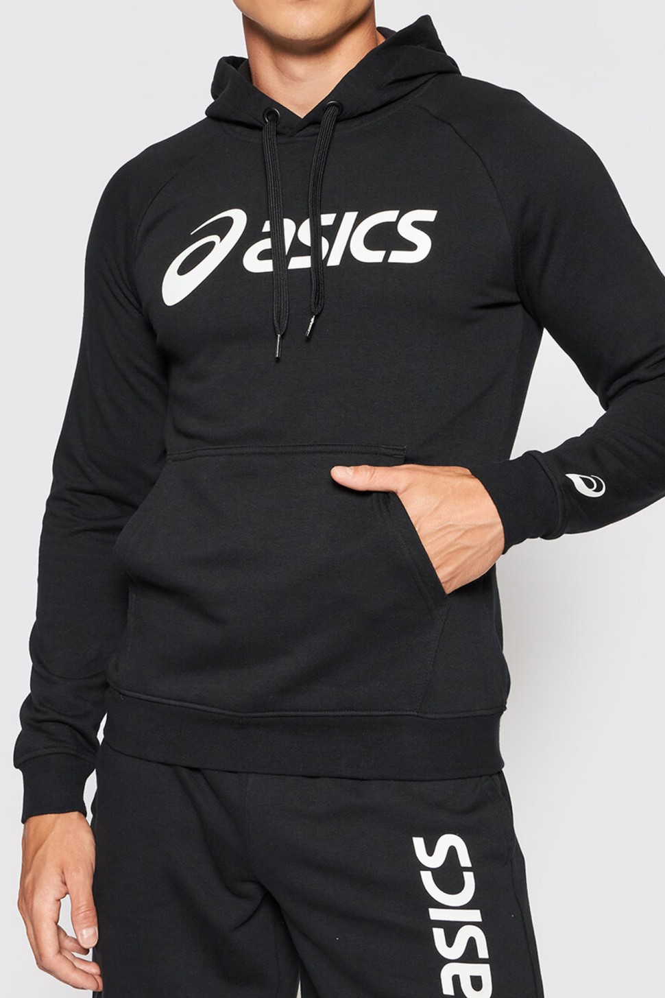 Толстовка чоловіча Asics Big Asics Oth Hoodie чорна 2031A984-001  — фото 2
