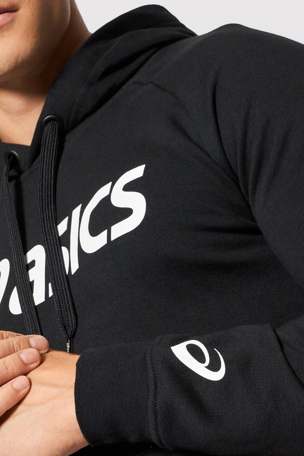 Толстовка чоловіча Asics Big Asics Oth Hoodie чорна 2031A984-001  — фото 4