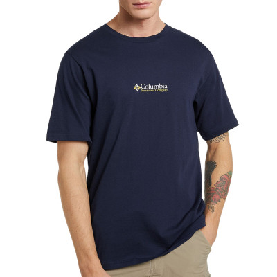 Футболка мужская Columbia CSC Basicogo™ Short Sleeve синяя 1680051-472