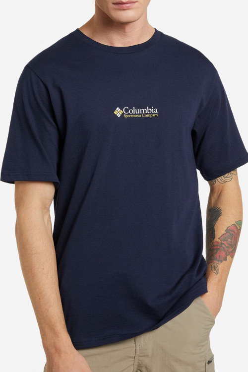 Футболка мужская Columbia CSC Basicogo™ Short Sleeve синяя 1680051-472 изображение 2