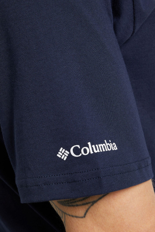 Футболка мужская Columbia CSC Basicogo™ Short Sleeve синяя 1680051-472 изображение 4