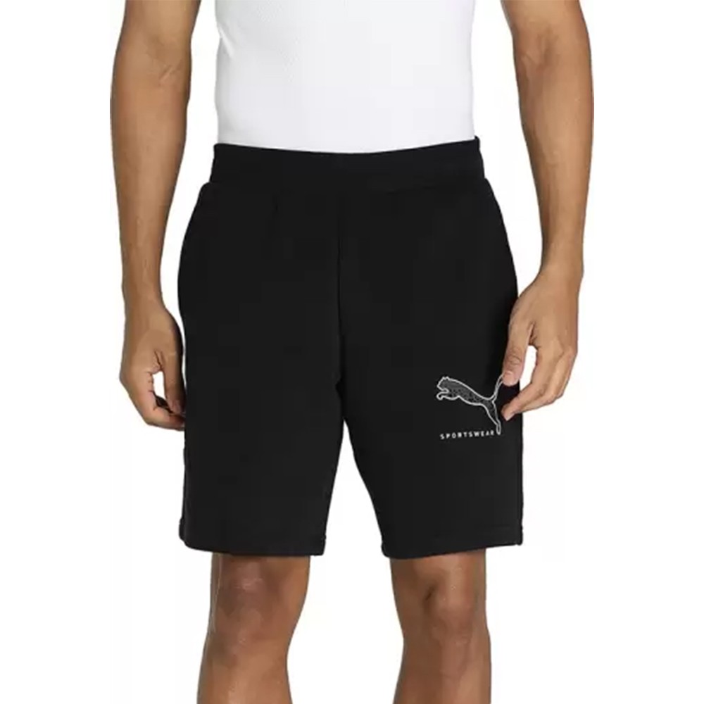 Шорти чоловічі Puma Athletics Shorts чорні 58576201 изображение 1