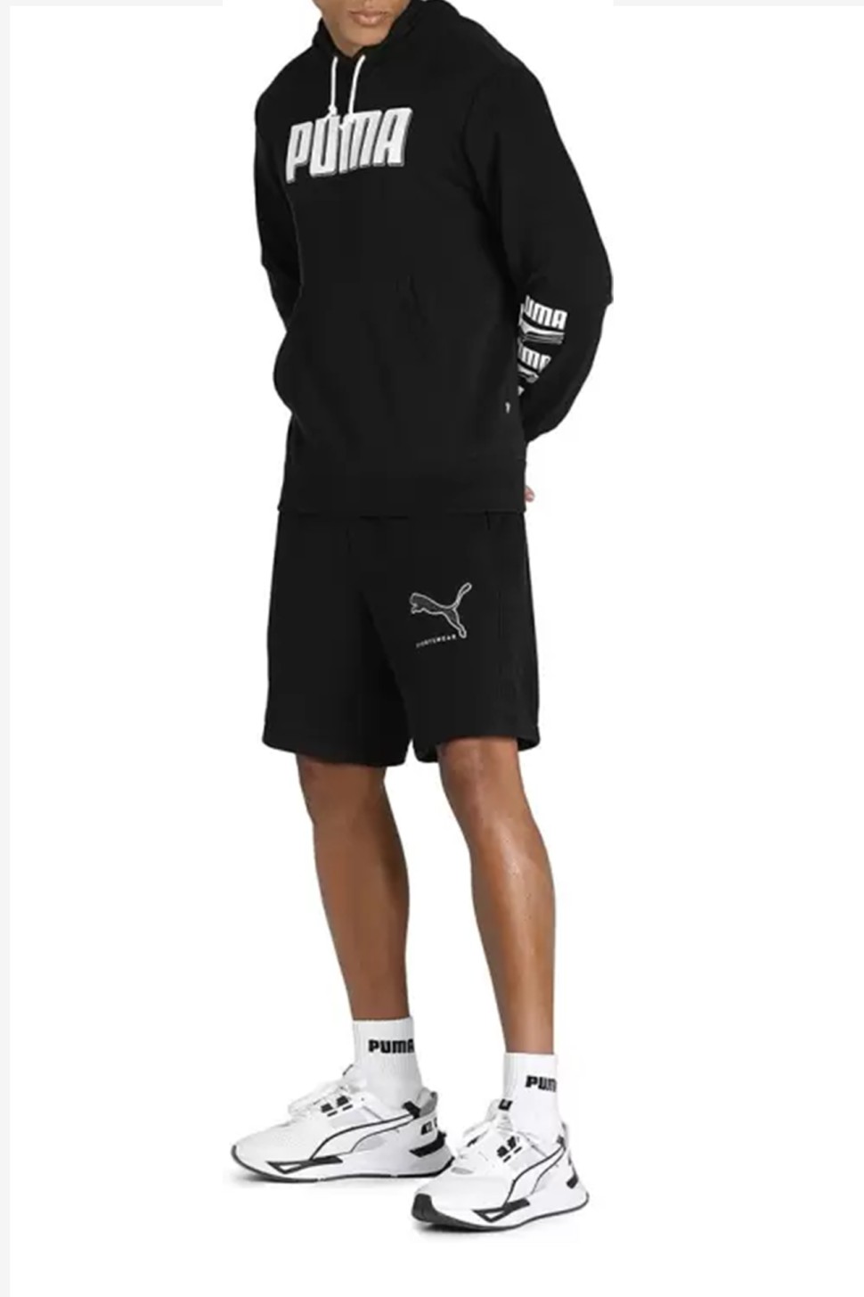 Шорты мужские Puma Athletics Shorts черные 58576201 — фото 2 — Sport City Шорты мужские Puma Athletics Shorts черные 58576201 — фото 2