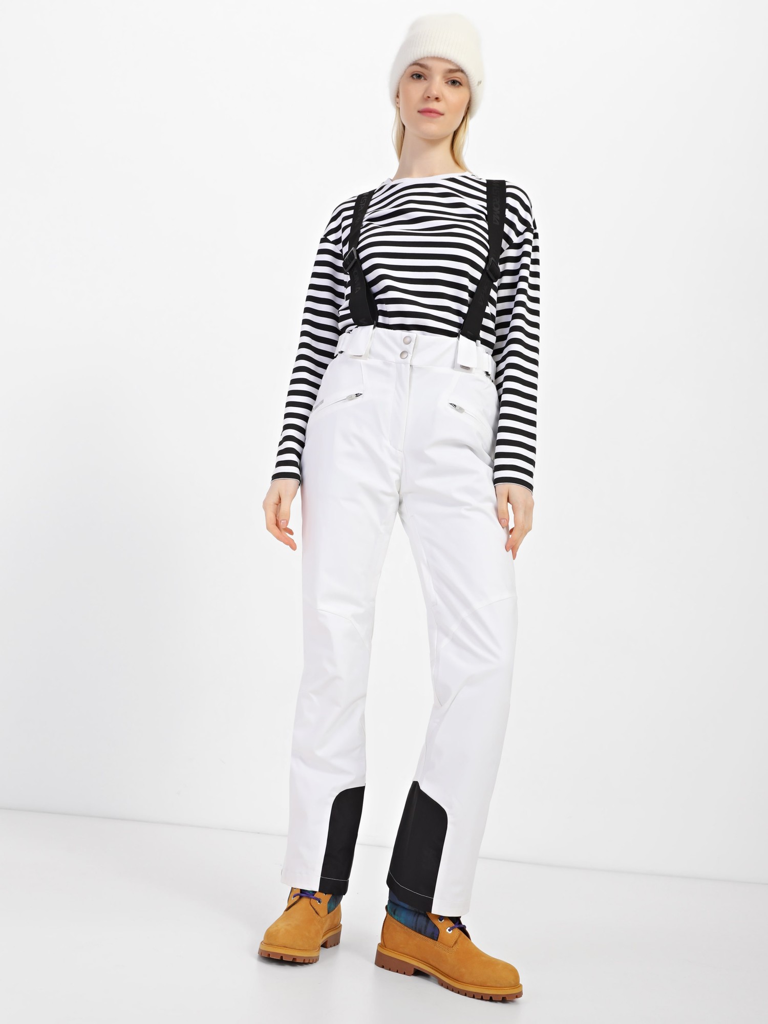 Штани гірськолижні жіночі WHS білі 562612-100 изображение 3