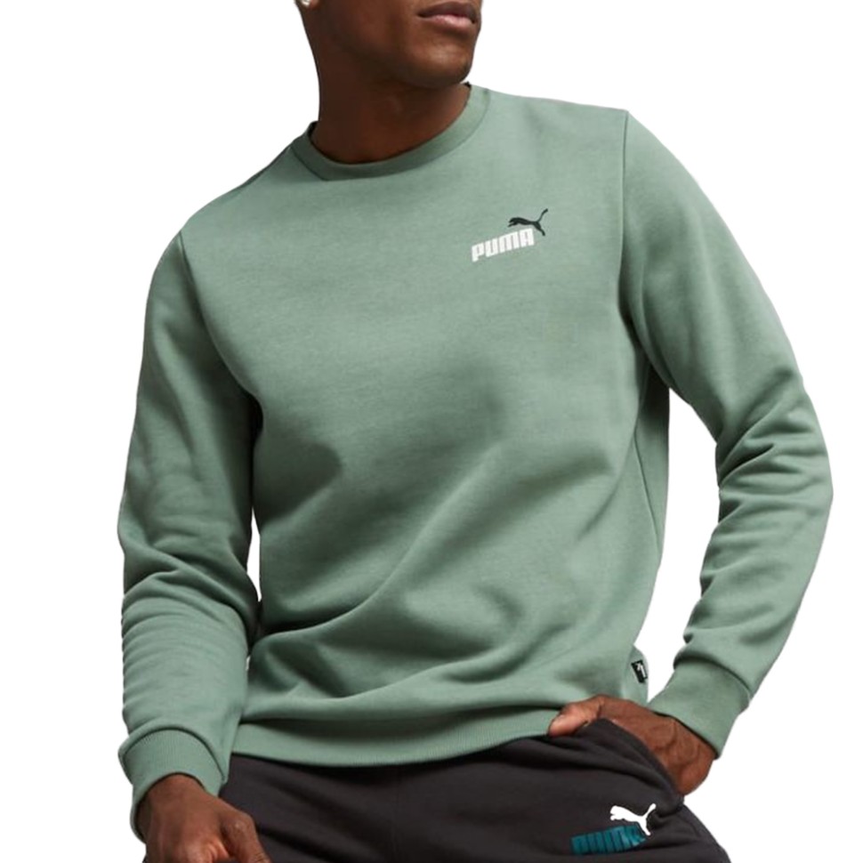 Толстовка мужская Puma ESS+ 2 Col Small Logo Crew FL мятная 67447244 изображение 1