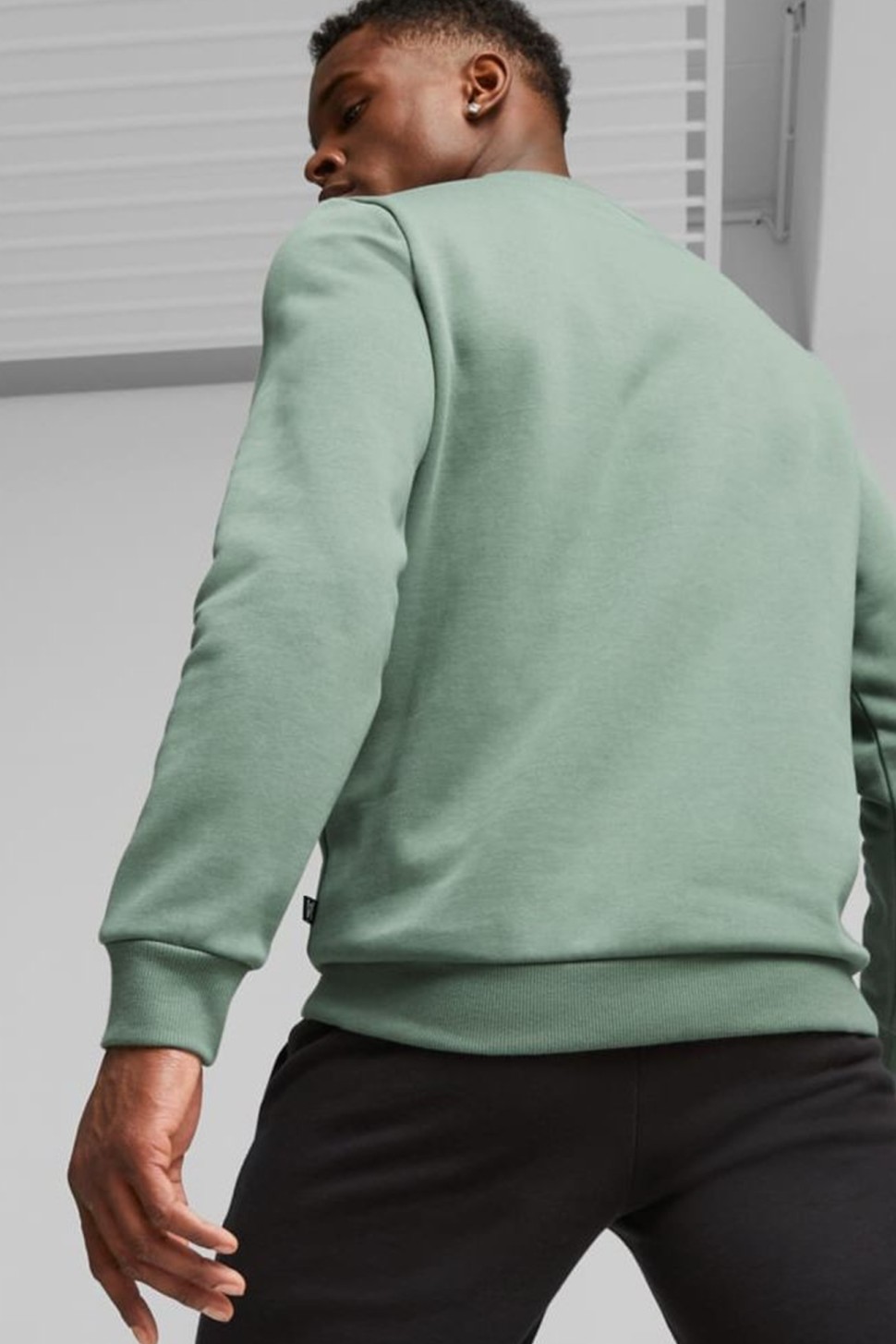 Толстовка чоловіча Puma ESS+ 2 Col Small Logo Crew FL м'ятна 67447244 — фото 4