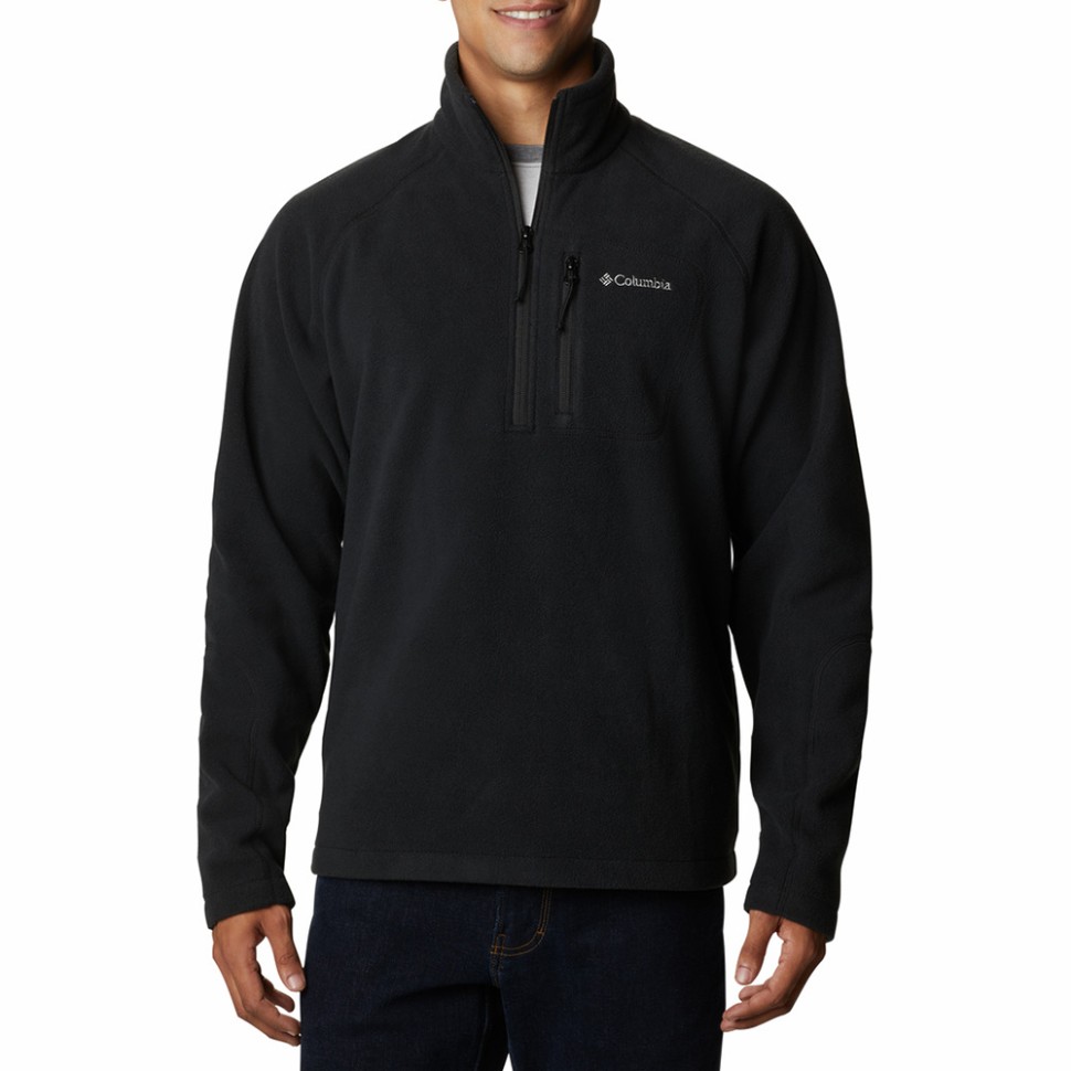 Джемпер чоловічий Columbia Fast Trek™ III Half Zip Fleece чорний 1553511-011 — фото 1