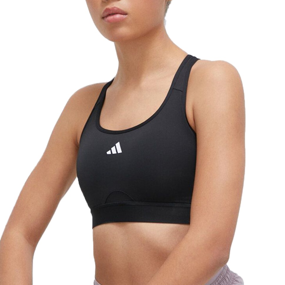 Бра женский Adidas PWRCT MS BRA черный IQ3377 изображение 1