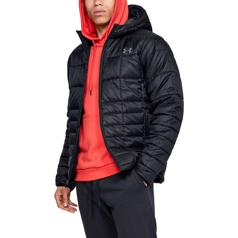 Куртка мужская Under Armour Armour Insulated Hooded черная 1342740-001 изображение 2