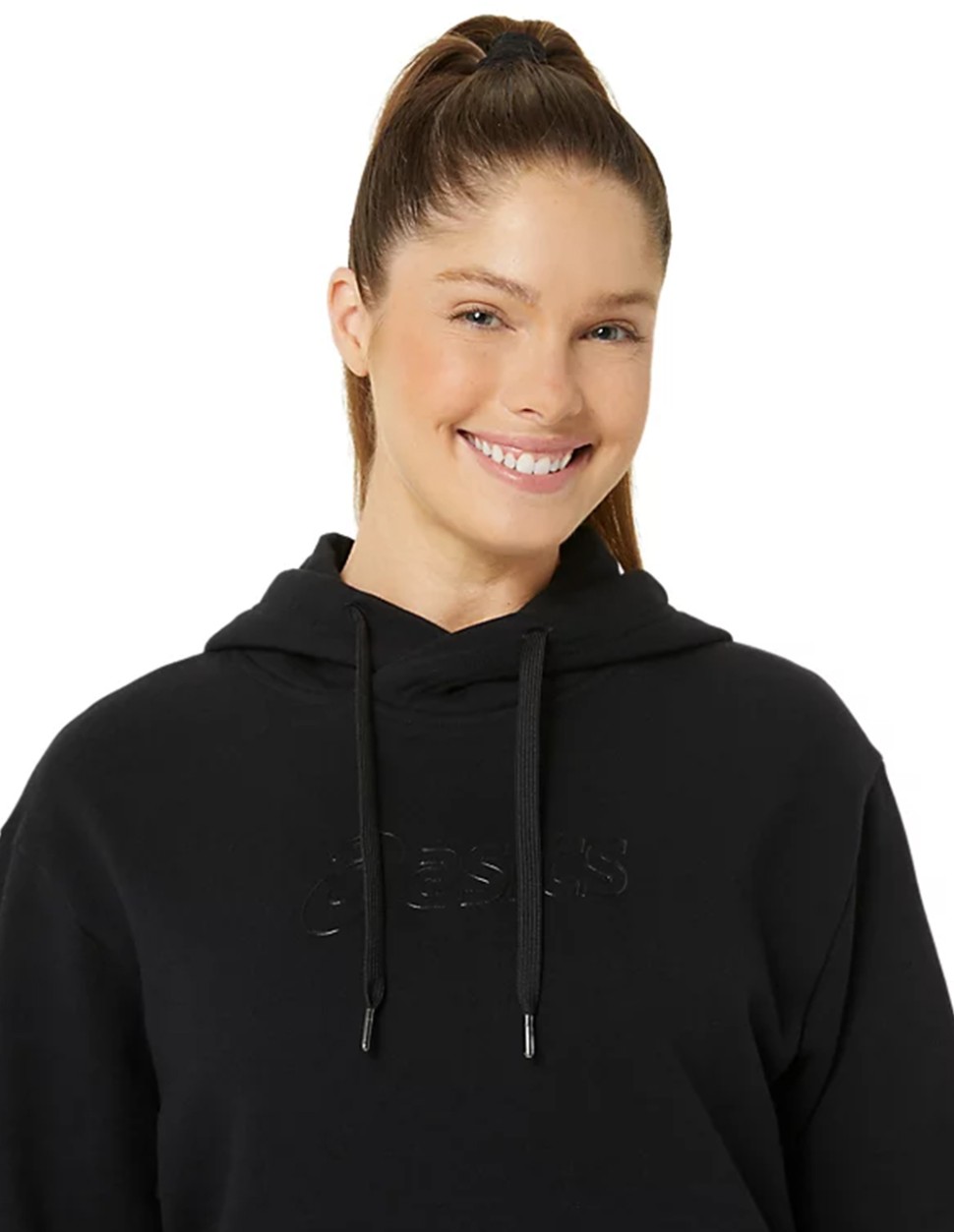 Толстовка жіноча Asics LOGO OTH HOODIE чорна 2032C845-002 — фото 4