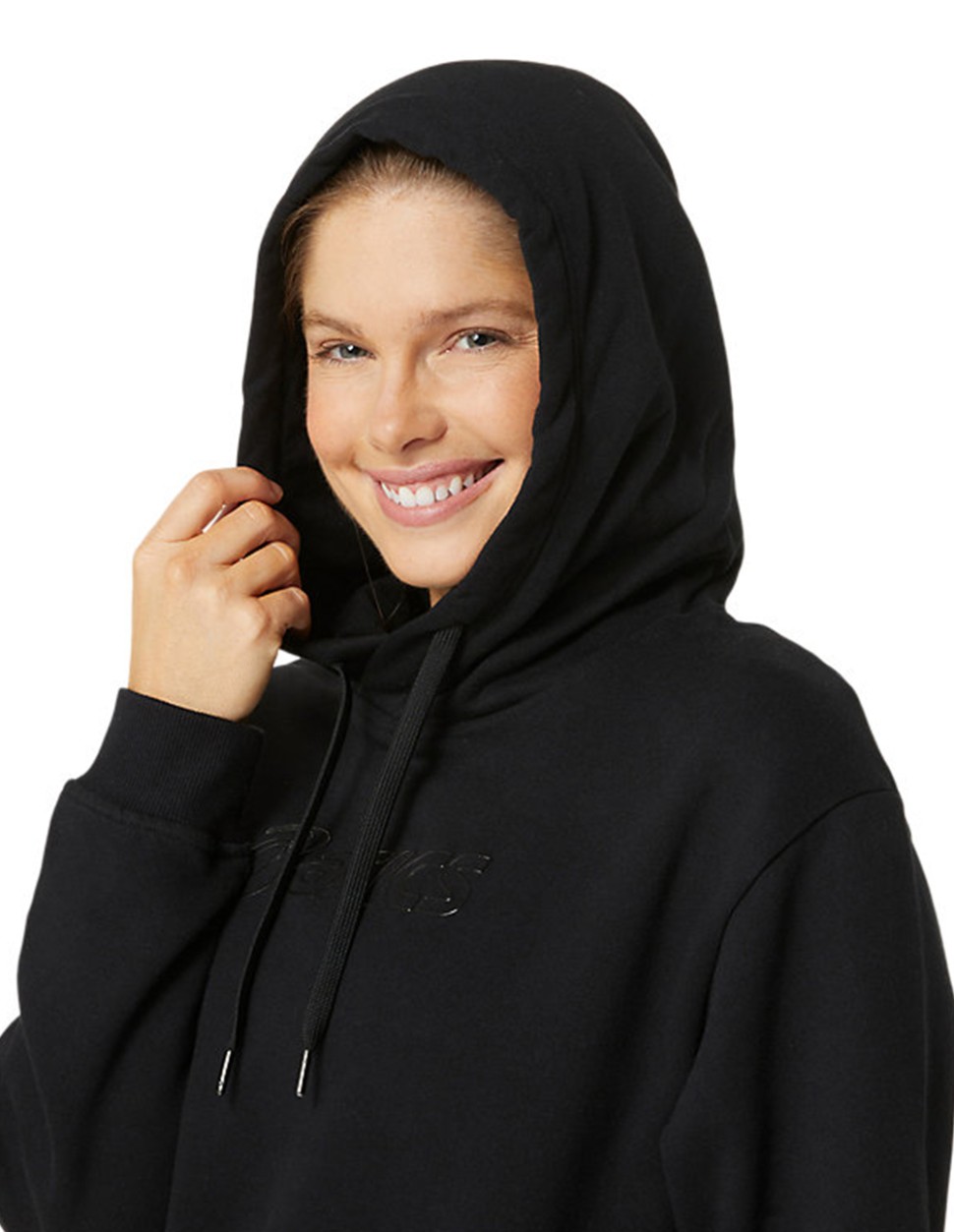 Толстовка жіноча Asics LOGO OTH HOODIE чорна 2032C845-002 — фото 6