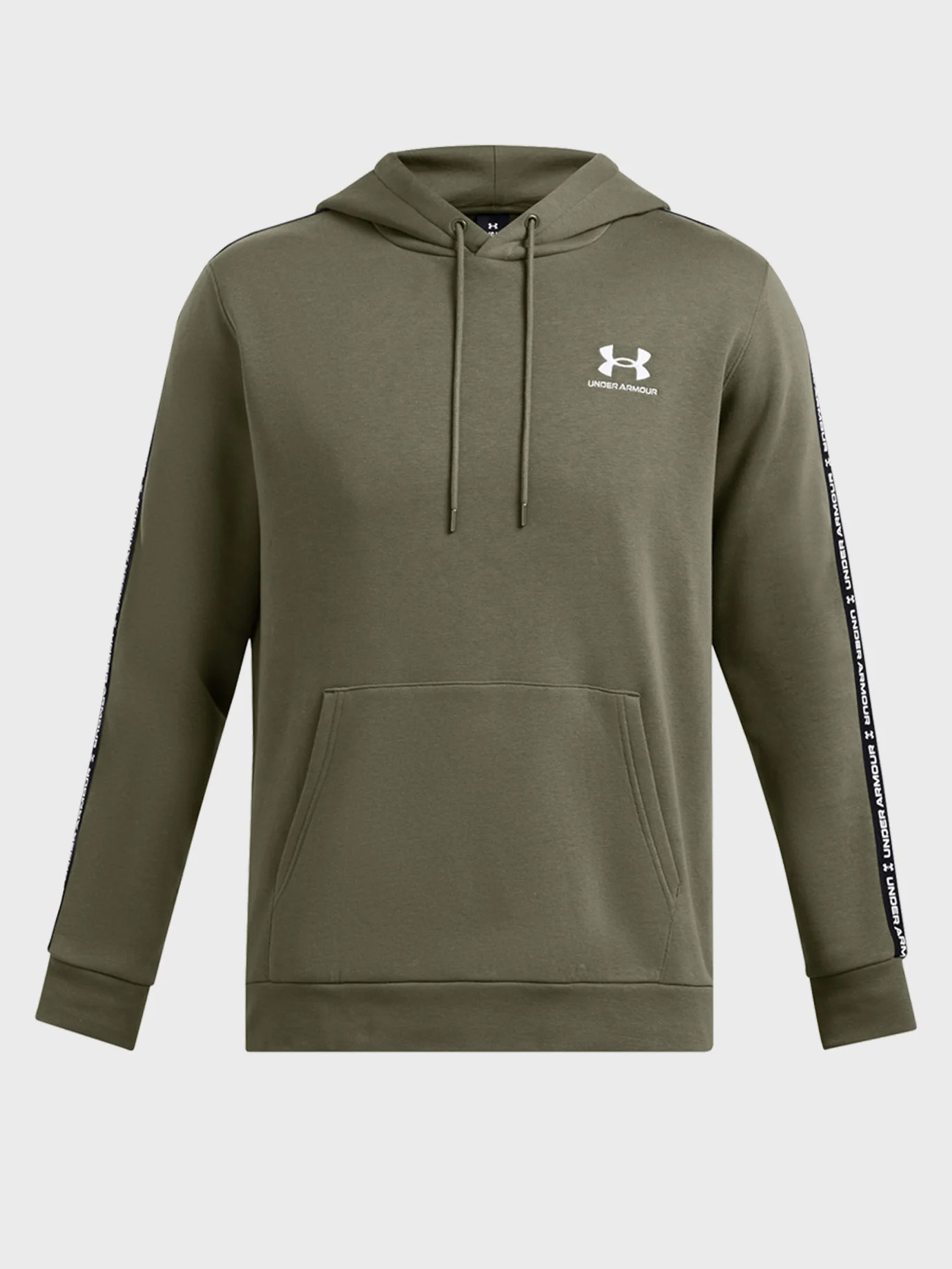 Толстовка чоловіча Under Armour UA Icon Fleece HD Taping оливкова 1389356-390 изображение 6