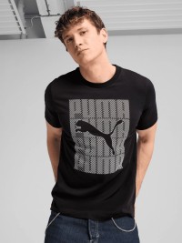 Футболка мужская Puma GRAPHICS Puma Wording Tee черная 68482501 изображение 2