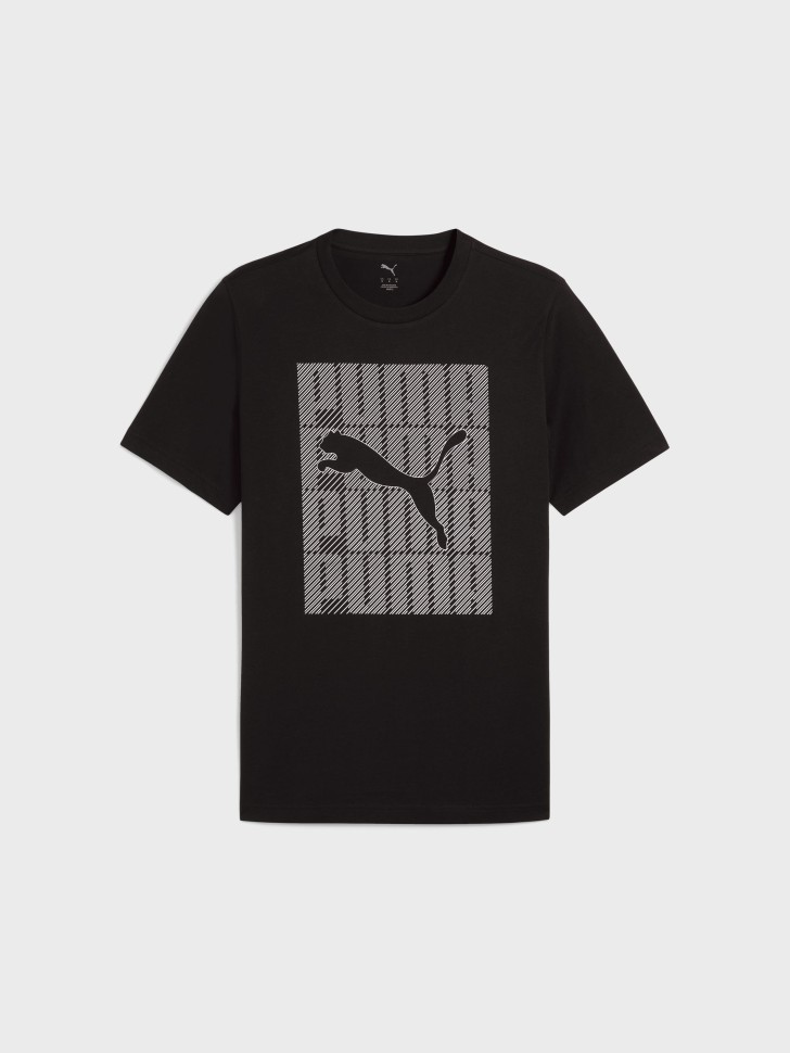 Футболка мужская Puma GRAPHICS Puma Wording Tee черная 68482501 изображение 5