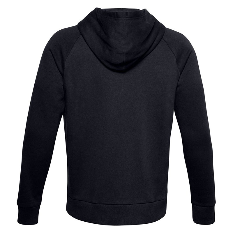 Толстовка чоловіча Under Armour Rival Fleece Full Zip Hoodie чорна 1357111-001 изображение 2