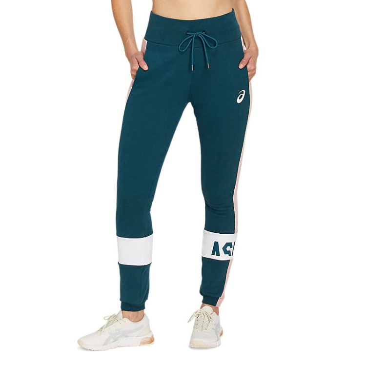 Штани жіночі Asics Colorblock Pant сині 2032B692-401  изображение 1