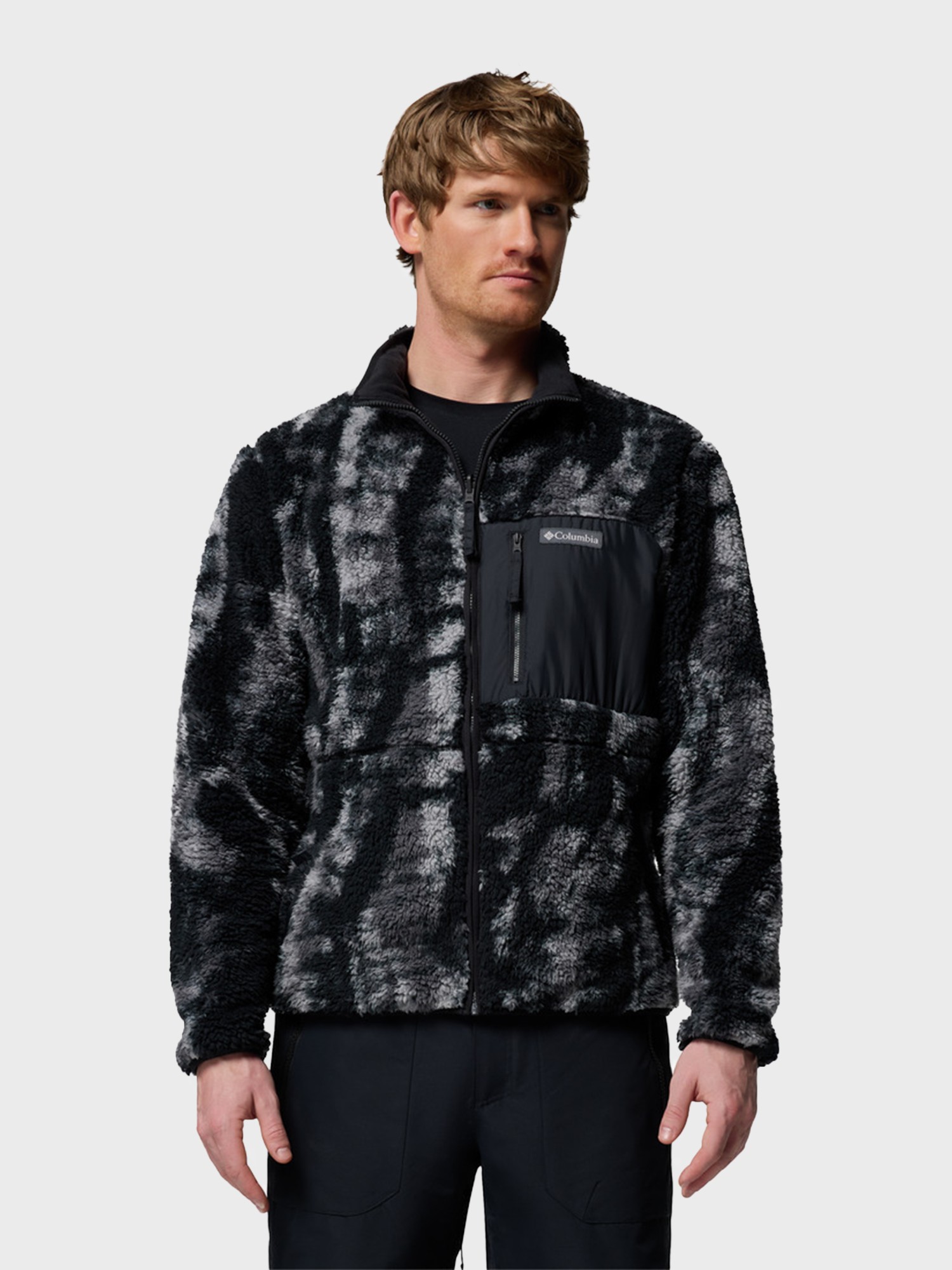 Толстовка чоловіча Columbia Winter Pass™ Reversible Fleece чорна 2135651-010 изображение 2